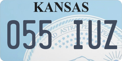 KS license plate 055IUZ