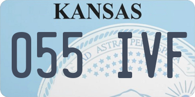 KS license plate 055IVF