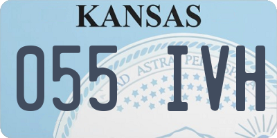 KS license plate 055IVH