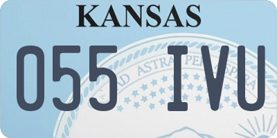 KS license plate 055IVU