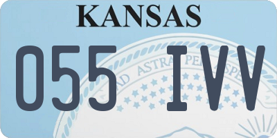 KS license plate 055IVV