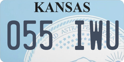 KS license plate 055IWU