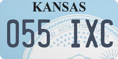 KS license plate 055IXC