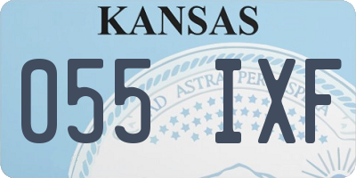 KS license plate 055IXF