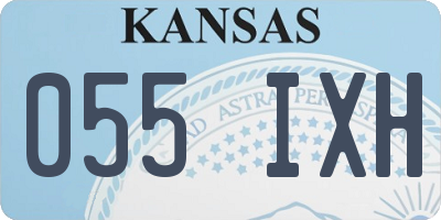 KS license plate 055IXH