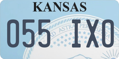 KS license plate 055IXO