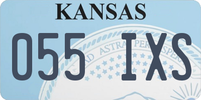 KS license plate 055IXS