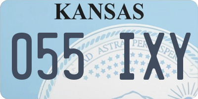 KS license plate 055IXY