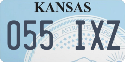 KS license plate 055IXZ