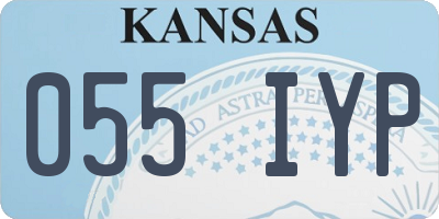 KS license plate 055IYP