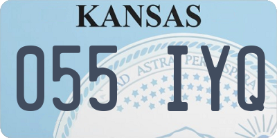 KS license plate 055IYQ