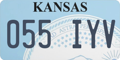 KS license plate 055IYV