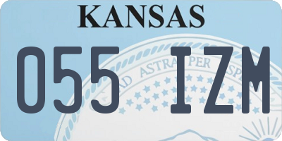 KS license plate 055IZM