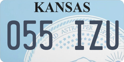 KS license plate 055IZU