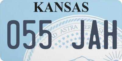 KS license plate 055JAH