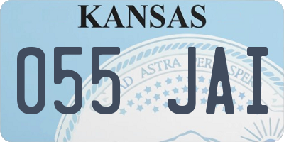 KS license plate 055JAI