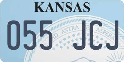 KS license plate 055JCJ