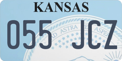 KS license plate 055JCZ