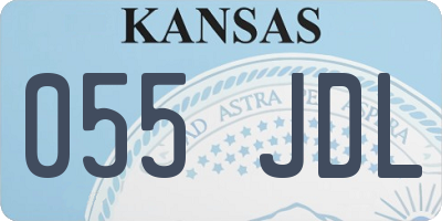 KS license plate 055JDL