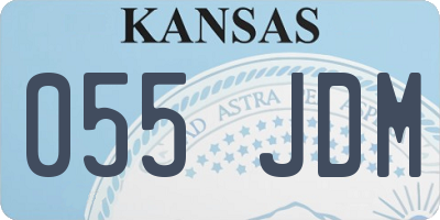 KS license plate 055JDM