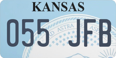 KS license plate 055JFB