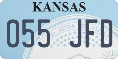 KS license plate 055JFD