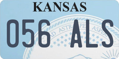 KS license plate 056ALS