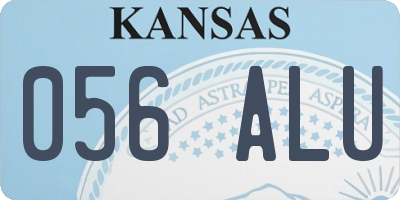 KS license plate 056ALU