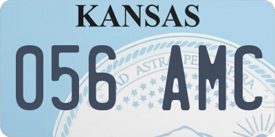 KS license plate 056AMC