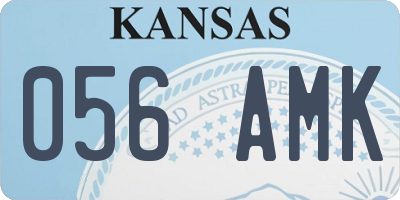 KS license plate 056AMK
