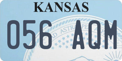 KS license plate 056AQM