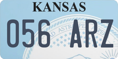 KS license plate 056ARZ