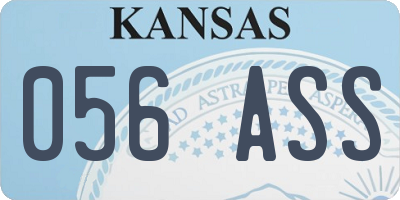 KS license plate 056ASS