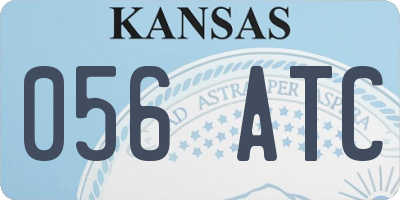 KS license plate 056ATC