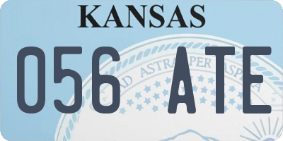 KS license plate 056ATE