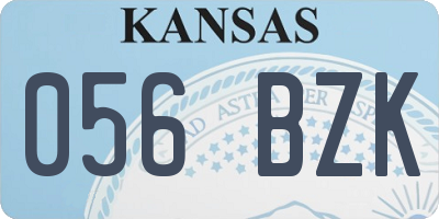 KS license plate 056BZK