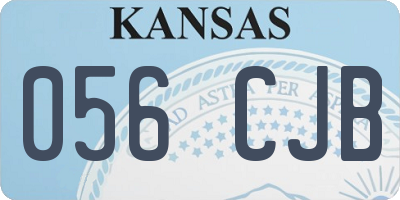 KS license plate 056CJB