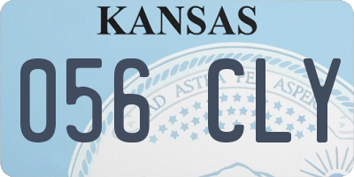 KS license plate 056CLY