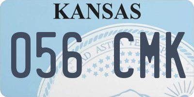 KS license plate 056CMK