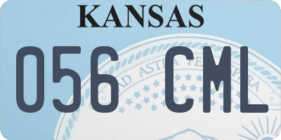 KS license plate 056CML