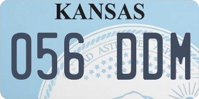 KS license plate 056DDM