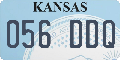 KS license plate 056DDQ