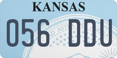KS license plate 056DDU