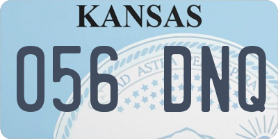 KS license plate 056DNQ