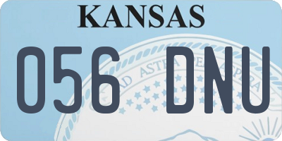 KS license plate 056DNU