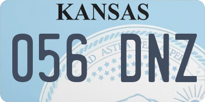 KS license plate 056DNZ