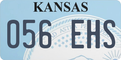 KS license plate 056EHS