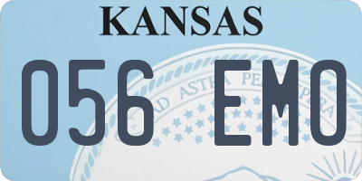 KS license plate 056EMO
