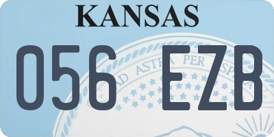 KS license plate 056EZB