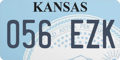 KS license plate 056EZK